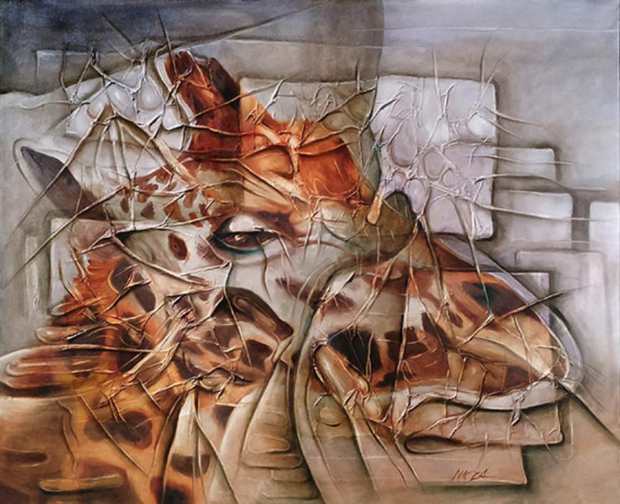 giraffe artwork