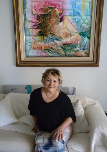 woman painting